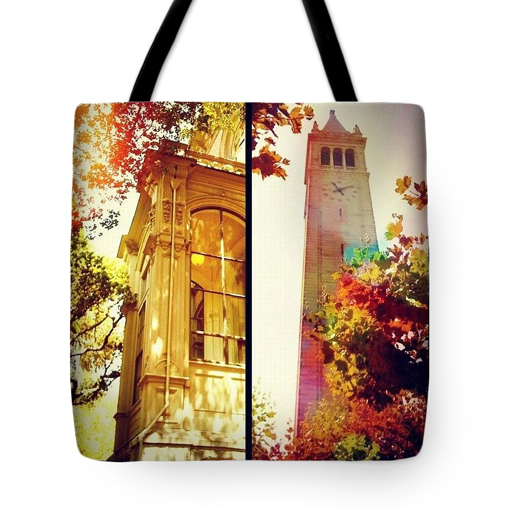 Uc Berkeley Tote Bag featuring the photograph Nice Digs near The Campanile - UC Berkeley CA by Anna Porter