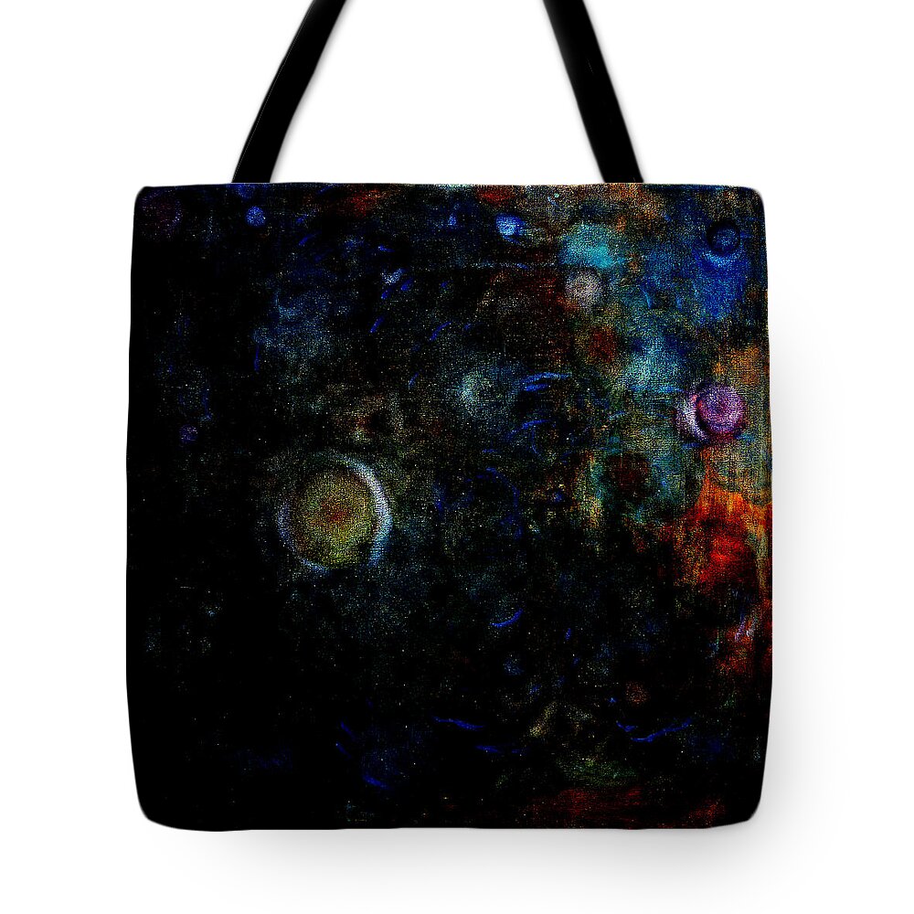 Abstract Tote Bag featuring the painting Night Watch by Tom Roderick