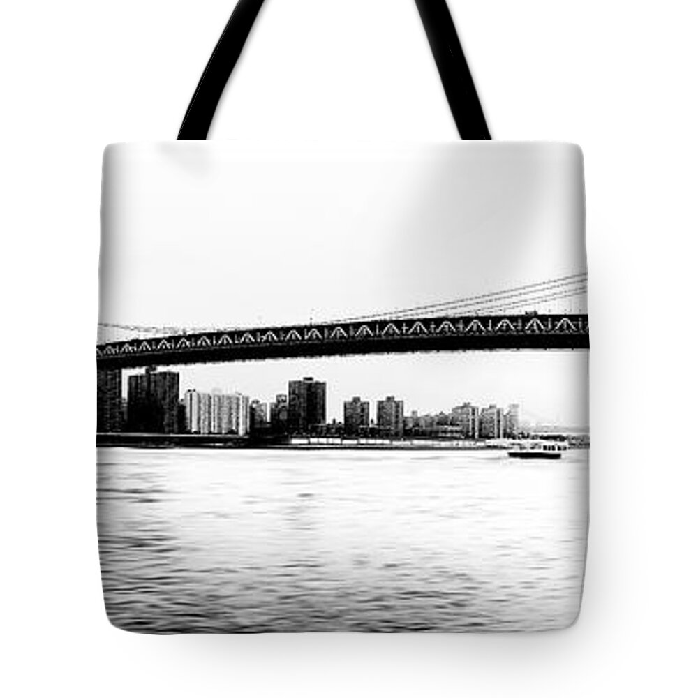 Ny Tote Bag featuring the photograph NYC - Manhattan Bridge by Hannes Cmarits