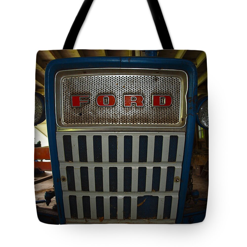 Farm Animals Tote Bag featuring the photograph Old Ford Tractor by Robert Margetts