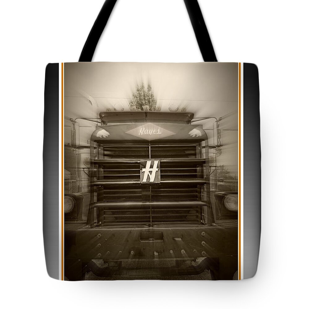 Trucks Tote Bag featuring the photograph Old Hayes Truck by Randy Harris