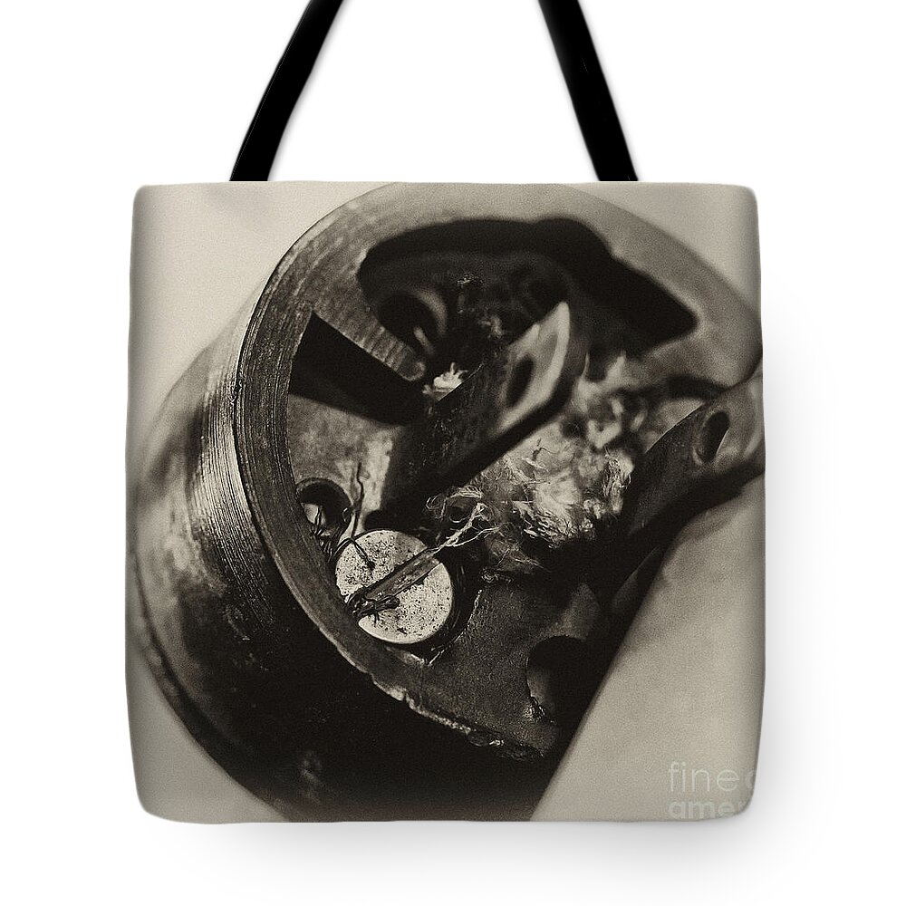 Plug Tote Bag featuring the photograph Old Plug by Wilma Birdwell