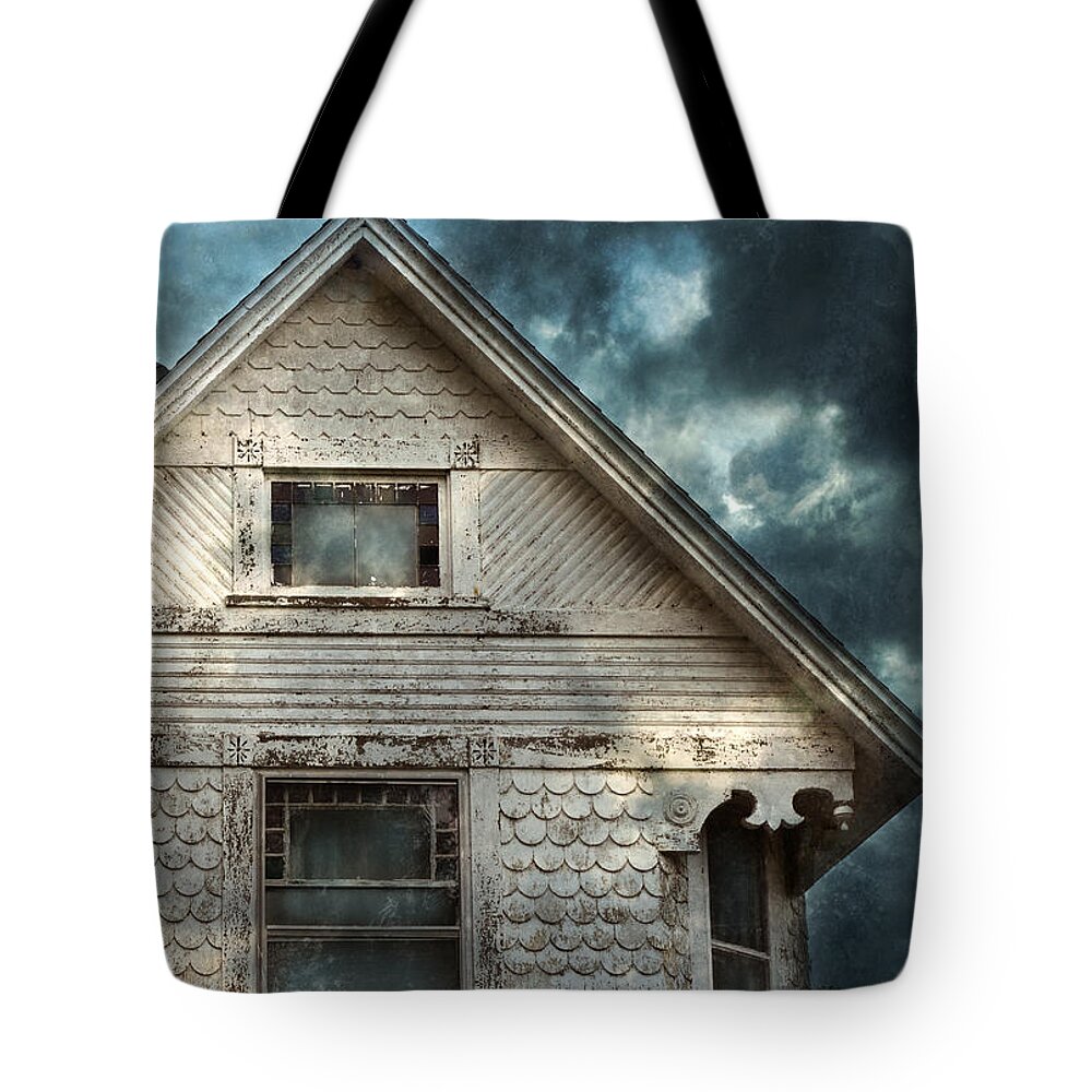 House Tote Bag featuring the photograph Old Victorian House Detail by Jill Battaglia