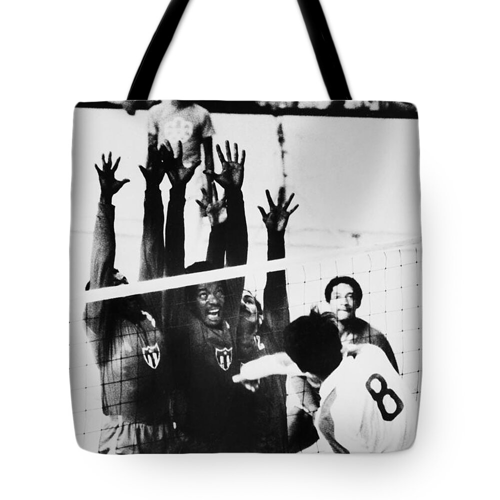 1976 Tote Bag featuring the photograph Olympics: Volleyball, 1976 by Granger