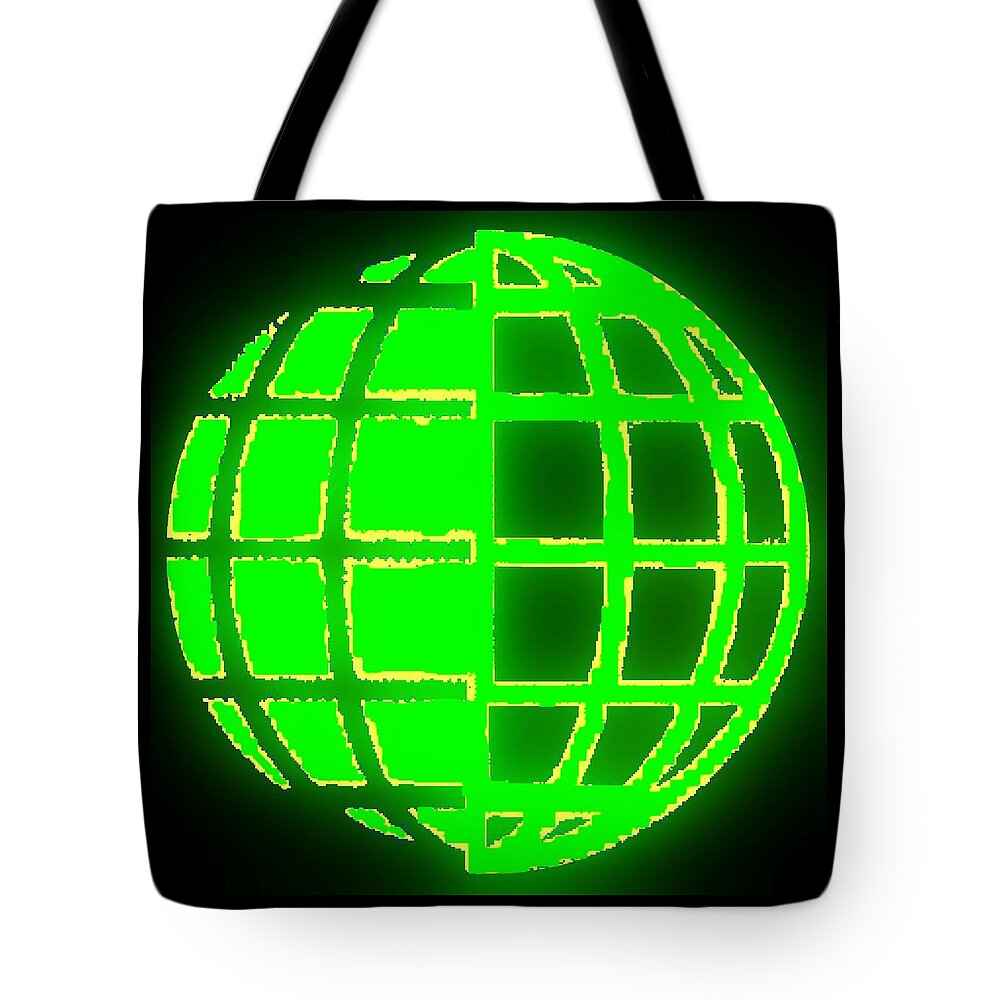  Tote Bag featuring the digital art OM Green Earth by Gene Walker