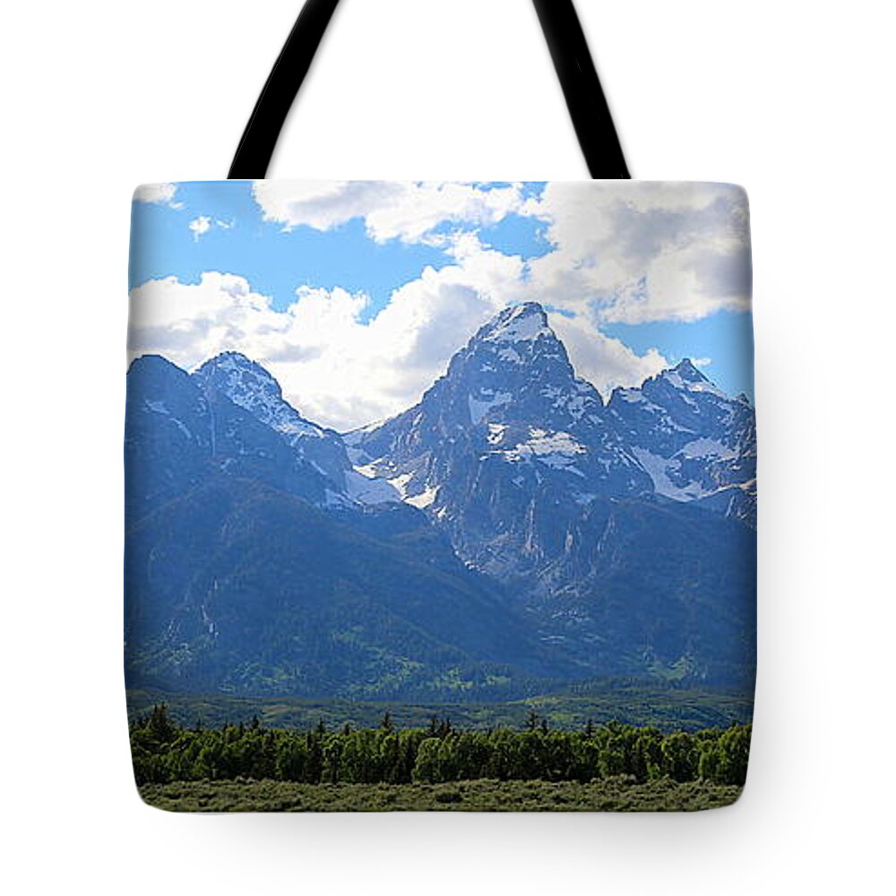 The Teton Tote Bag featuring the photograph On the Edge of the Tetons by Carol Groenen
