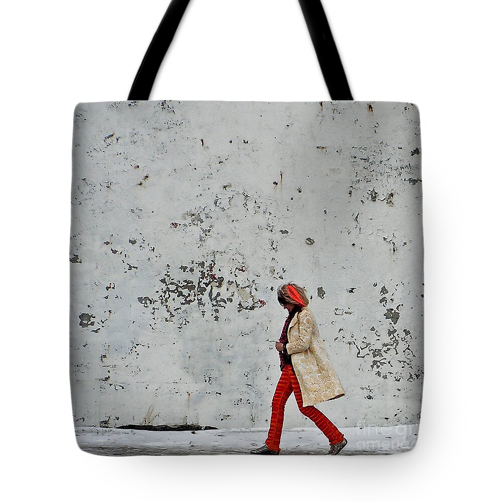 Grunge Tote Bag featuring the photograph Orange Slice by Terry Doyle