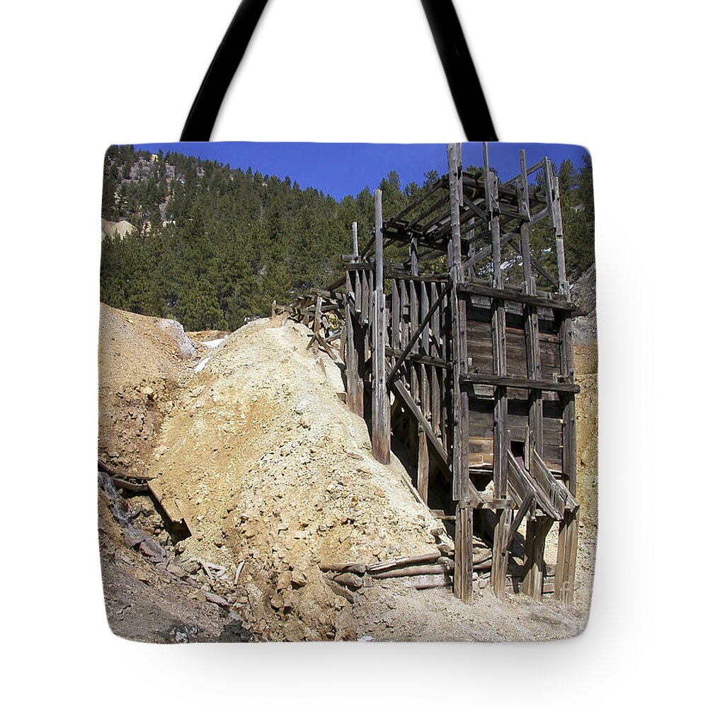 Georgetown Tote Bag featuring the photograph Ore Tipple by Tim Mulina