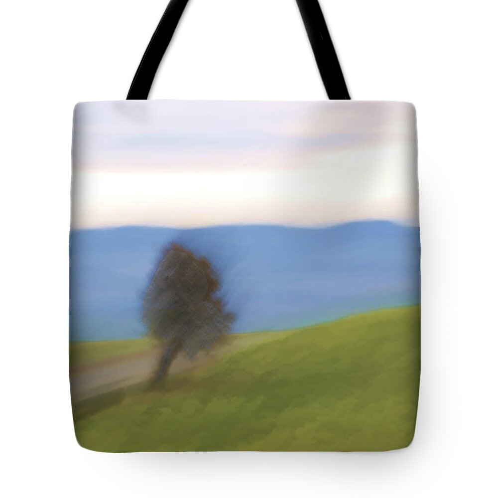 Country Road Tote Bag featuring the photograph Oregon Country Road by Carol Leigh