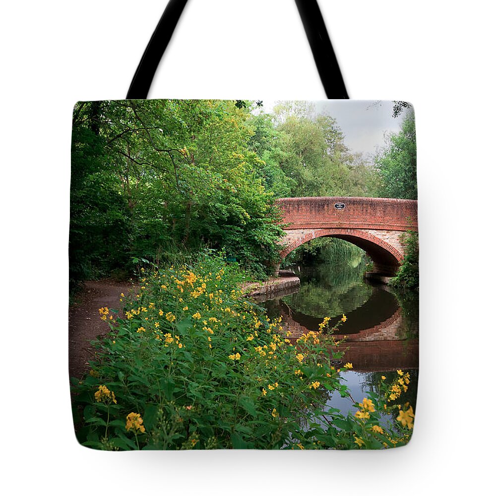 Canal Tote Bag featuring the photograph Over the Canal by Shirley Mitchell
