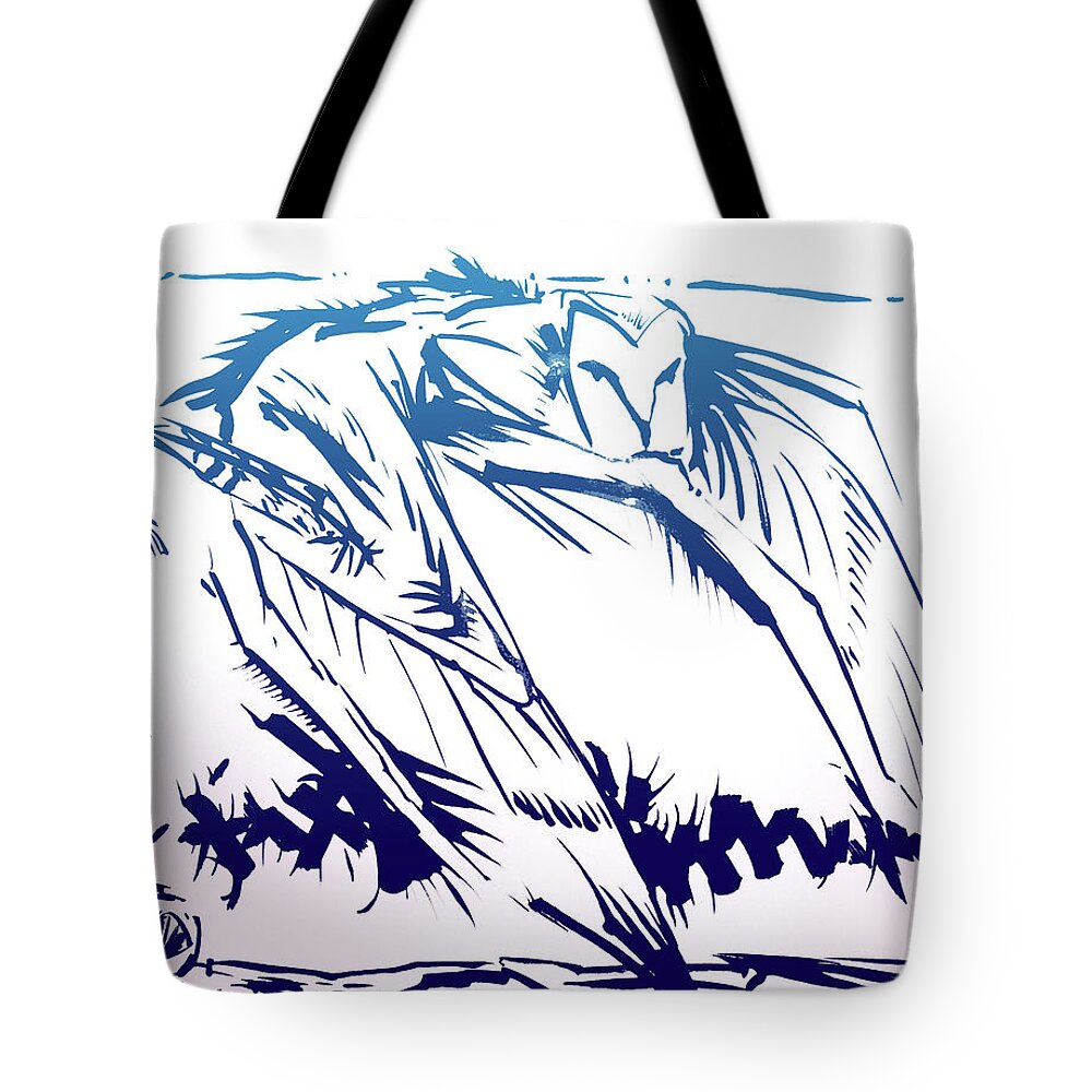 Owl Tote Bag featuring the painting Owl Wind by John Gholson