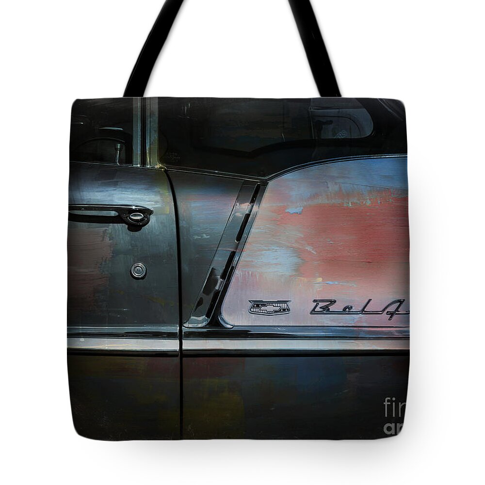 Car Tote Bag featuring the photograph Painted Classic by Perry Webster
