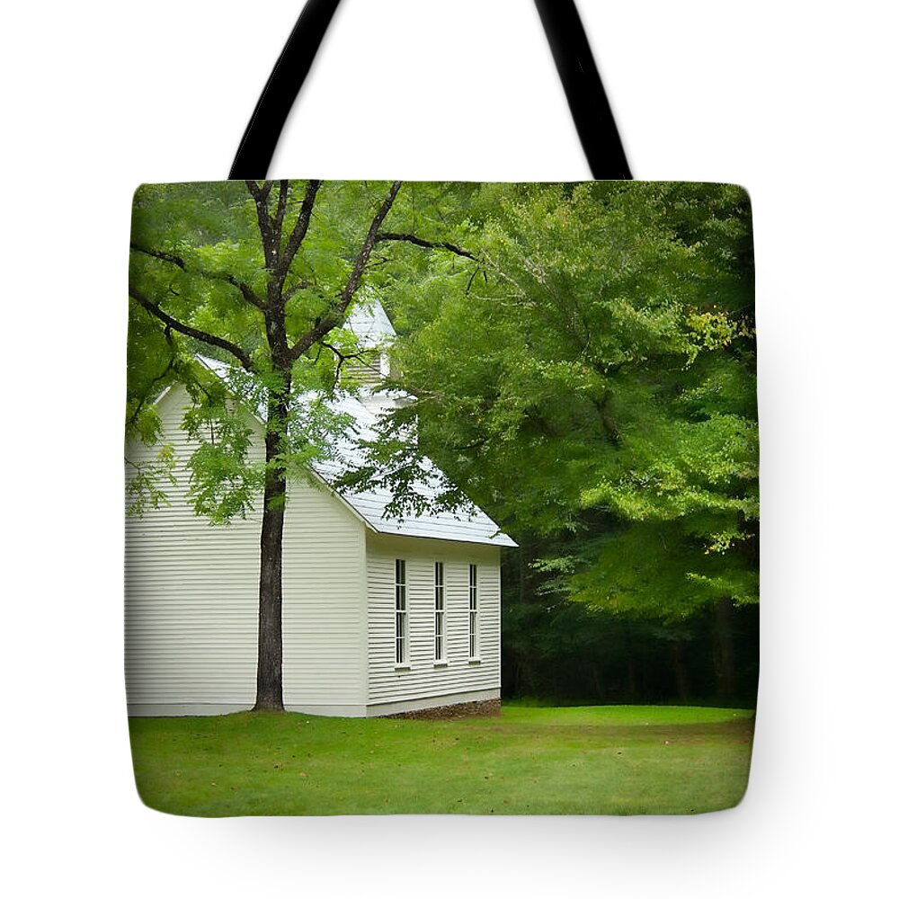 Autumn Tote Bag featuring the photograph Palmer Chapel by Joye Ardyn Durham