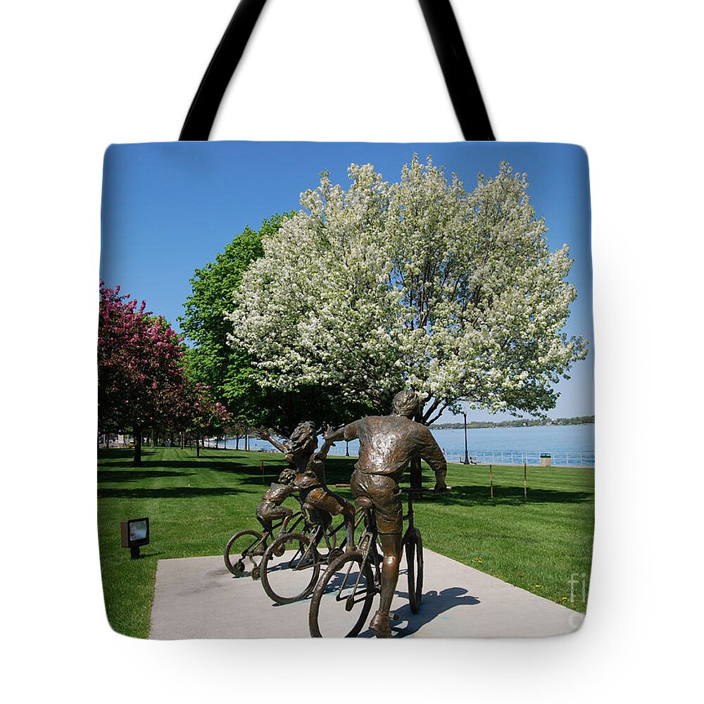 Palmer Park Tote Bag featuring the photograph Palmer Park in Spring 2 by Grace Grogan