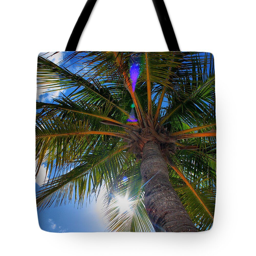 Palm Tote Bag featuring the photograph Palms Up by Patrick Witz