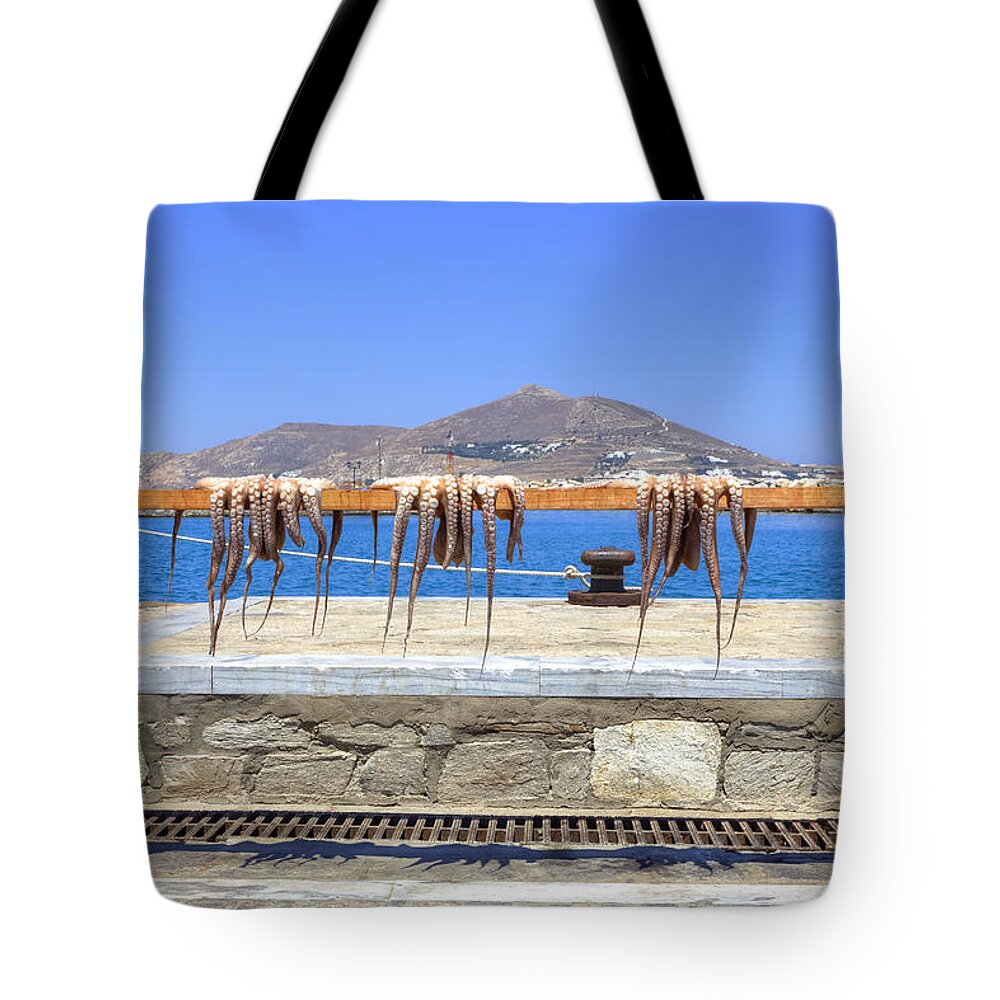 Naoussa Tote Bag featuring the photograph Paros - Cyclades - Greece by Joana Kruse