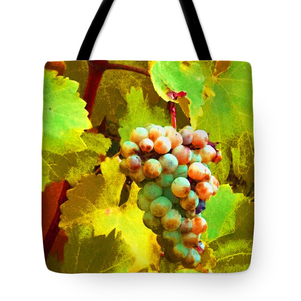 Ed Paschke Tote Bag featuring the photograph Paschke Grapes by Kathy Corday