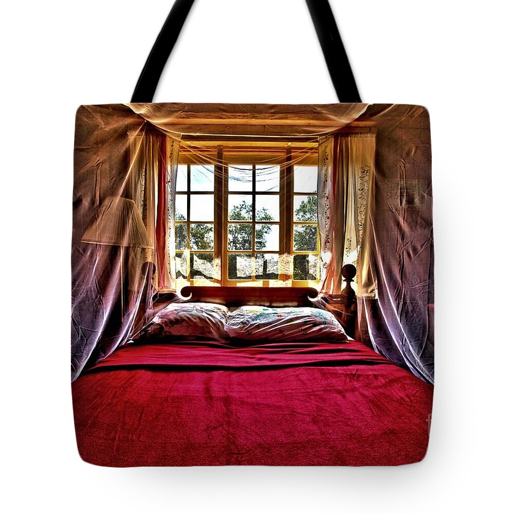 Bed Tote Bag featuring the photograph Passion by Adam Jewell