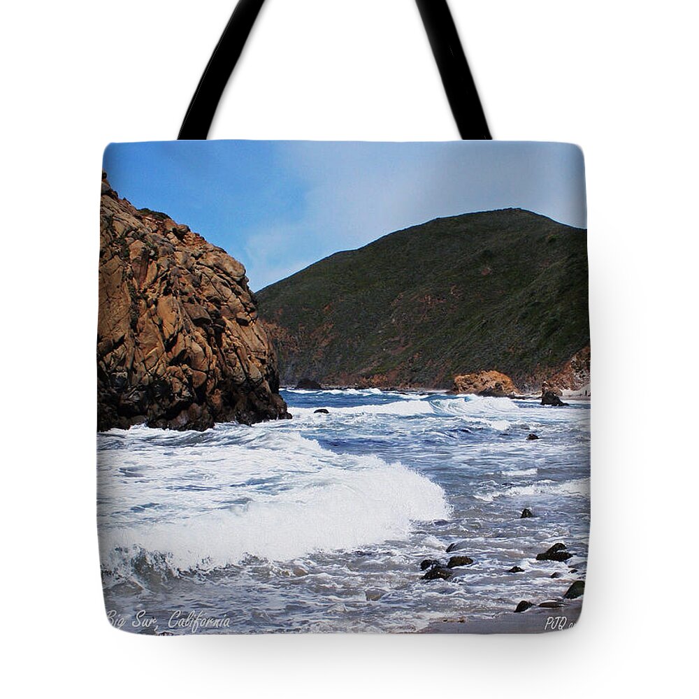  Tote Bag featuring the photograph 'Pfeiffer Beach Day' by PJQandFriends Photography