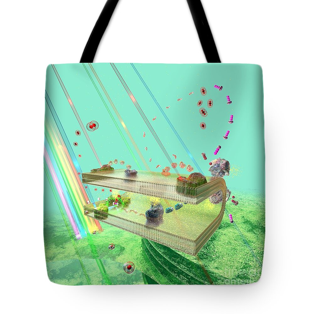 Atp Tote Bag featuring the digital art Photosynthesis by Russell Kightley