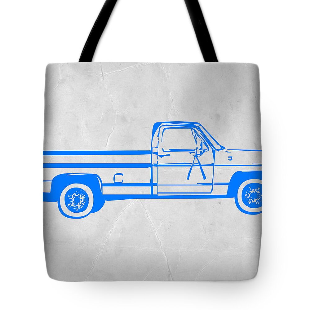 Pick Up Tote Bag featuring the digital art Pick up Truck by Naxart Studio