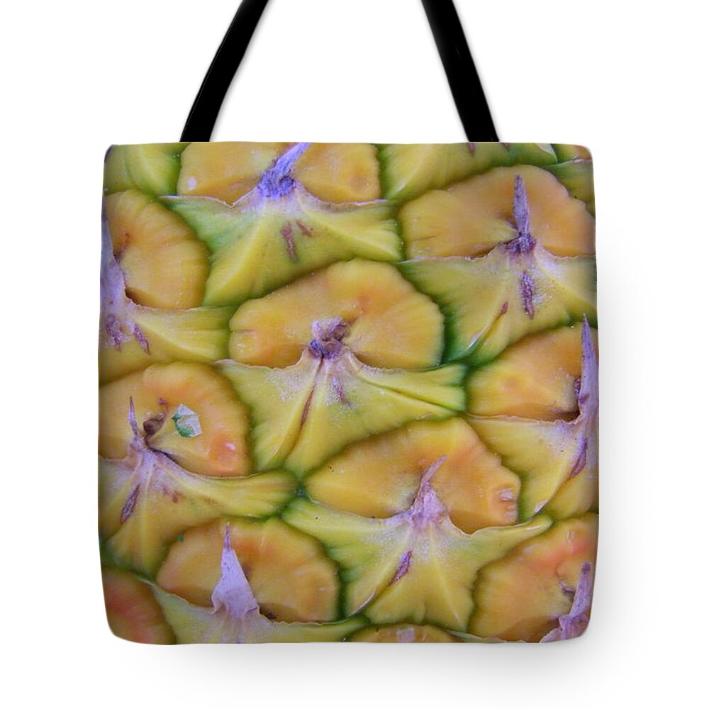 Pineapple Tote Bag featuring the photograph Pineapple Eyes by Mary Deal