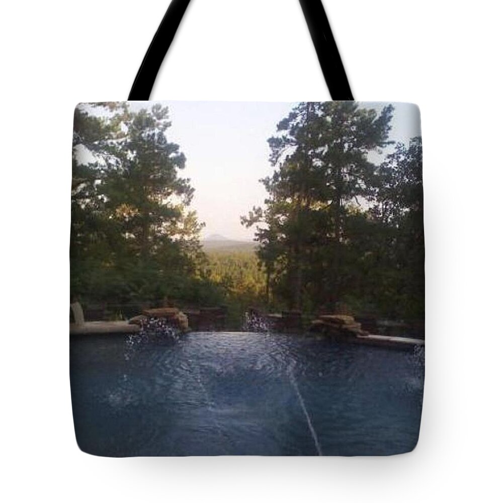 Pinnacle Mountain Tote Bag featuring the photograph Pinnacle Mountain by Kelly M Turner