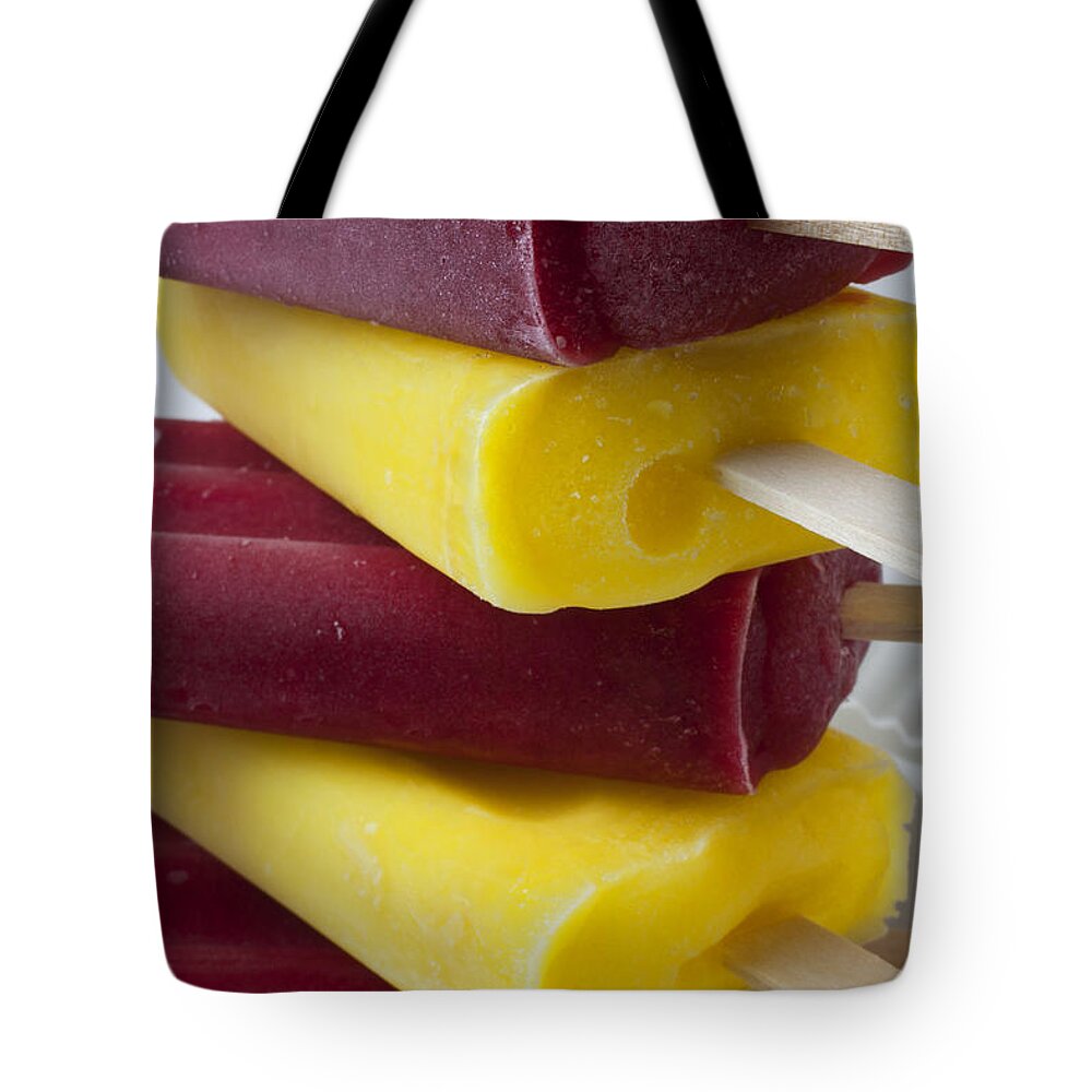 Frozen Tote Bag featuring the photograph Popsicle ice cream by Garry Gay
