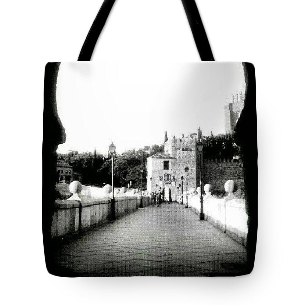 Bridge Tote Bag featuring the photograph Puente De San Martin. Toledo by Javier Moreno 