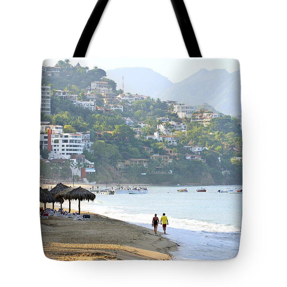 Beach Tote Bag featuring the photograph Puerto Vallarta beach by Elena Elisseeva