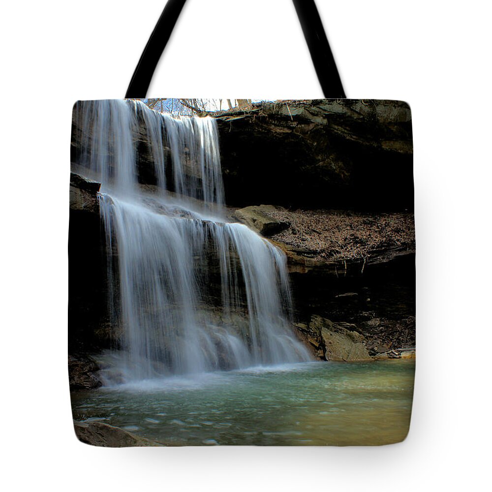 Waterfalls Tote Bag featuring the photograph Quakertown Falls by Michelle Joseph-Long