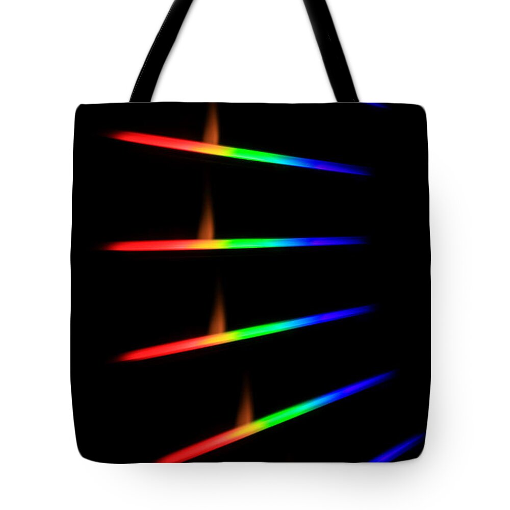 Quicklime Spectra Limelight Tote Bag by Ted Kinsman - Science