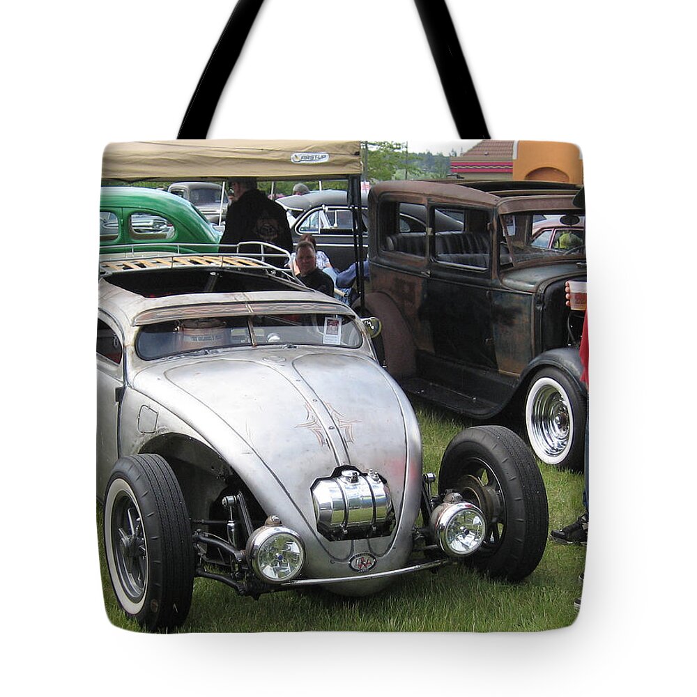 Rat Rod Tote Bag featuring the photograph Rat Rod Many Parts by Kym Backland