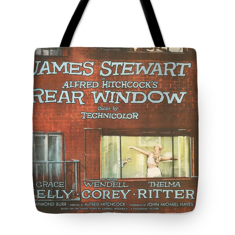 Rear Window Tote Bag featuring the photograph Rear Window by Georgia Clare