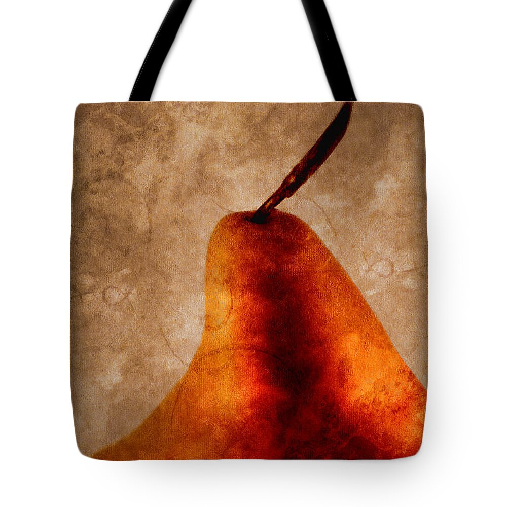 Pear Tote Bag featuring the photograph Red Pear I by Carol Leigh