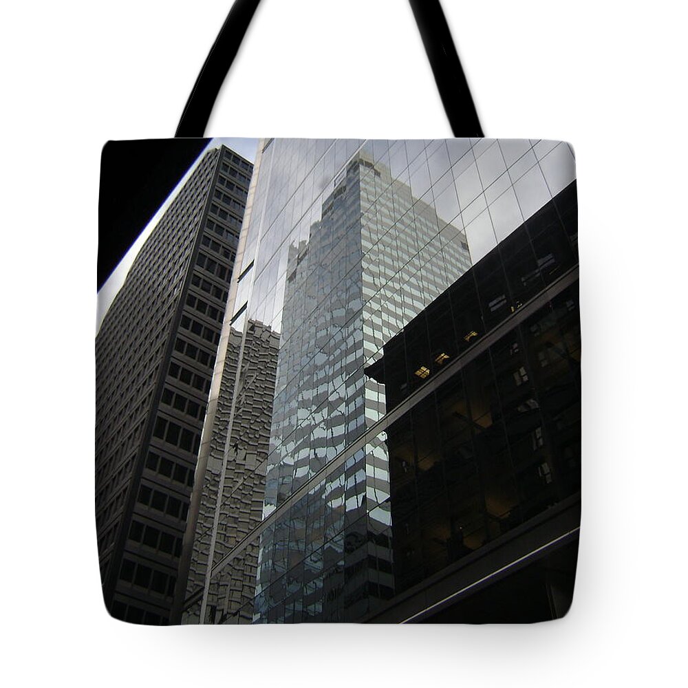 Chicago Tote Bag featuring the photograph Reflections of Chicago by Al Griffin