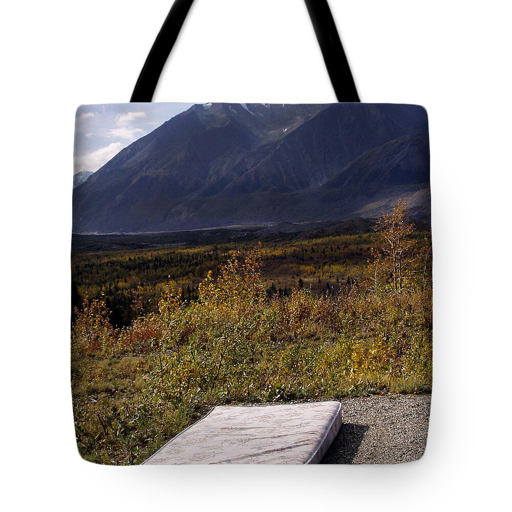 Alaska Tote Bag featuring the photograph Rest and Enjoy the Great Outdoors by Karen Lee Ensley