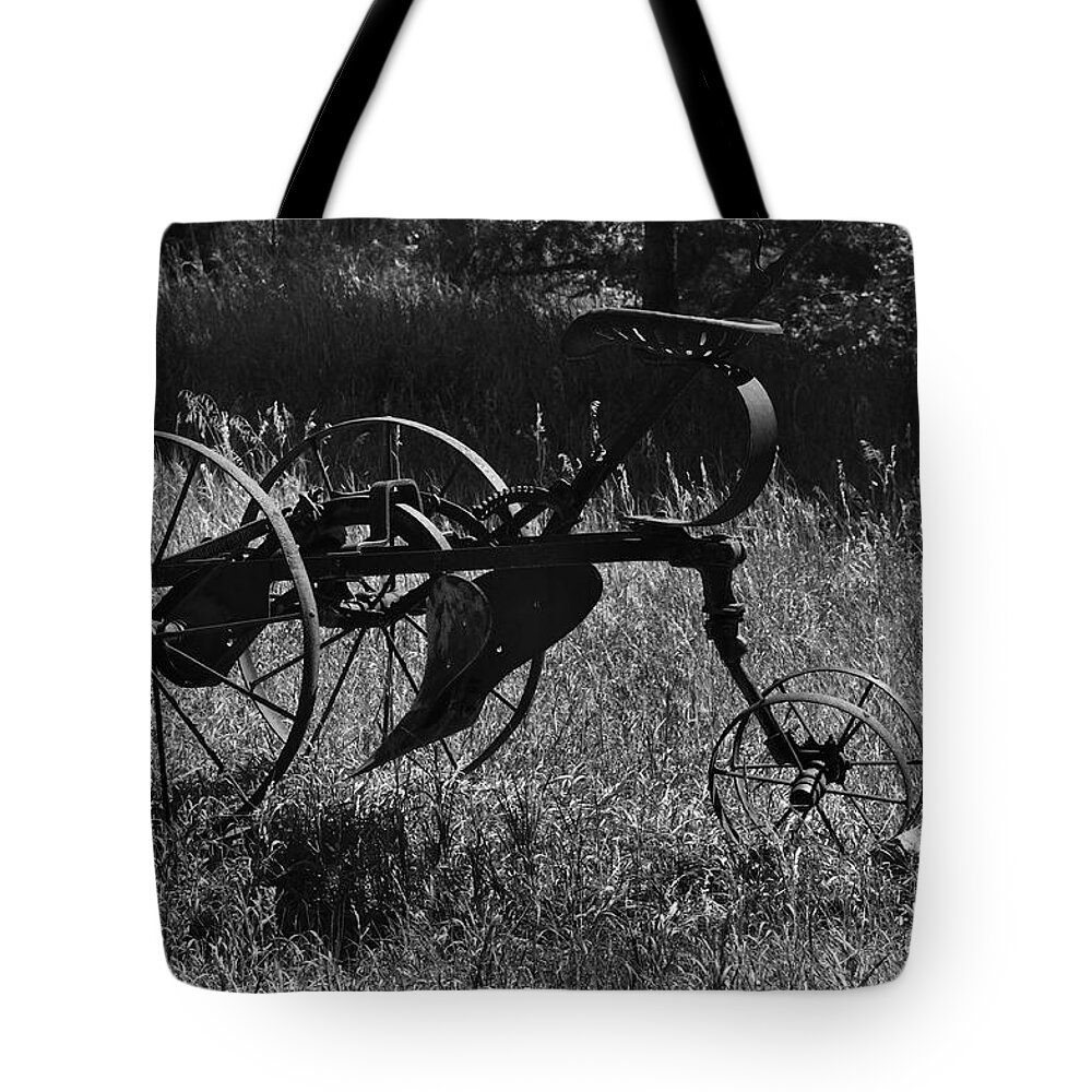 Abandoned Tote Bag featuring the photograph Retired Farmer by Ron Cline