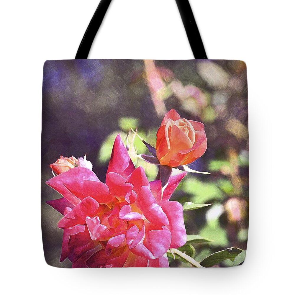 Floral Tote Bag featuring the photograph Rose 165 by Pamela Cooper