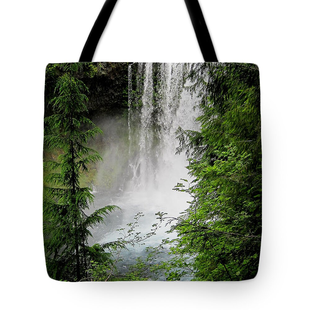 Landscape Tote Bag featuring the photograph Sahalie Falls, McKensie River, OR by Stephanie Salter