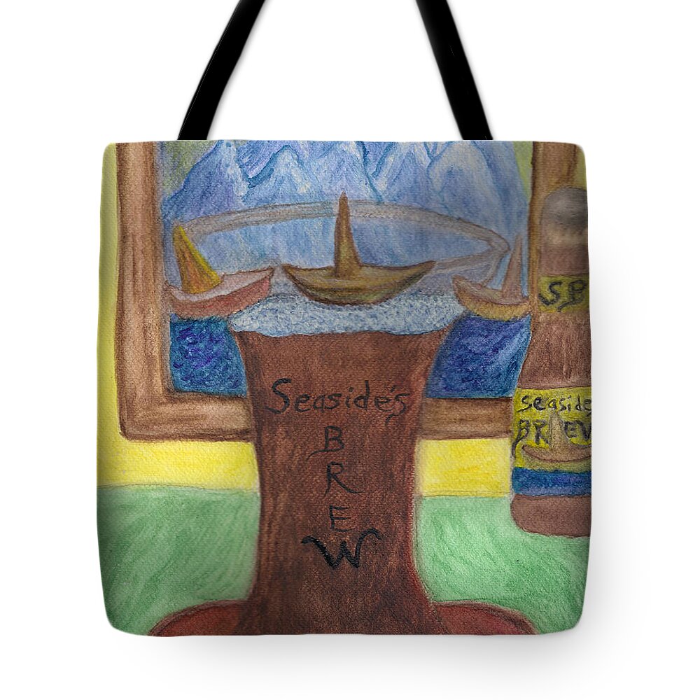Sail Tote Bag featuring the painting Sail a Head by Carol Eliassen