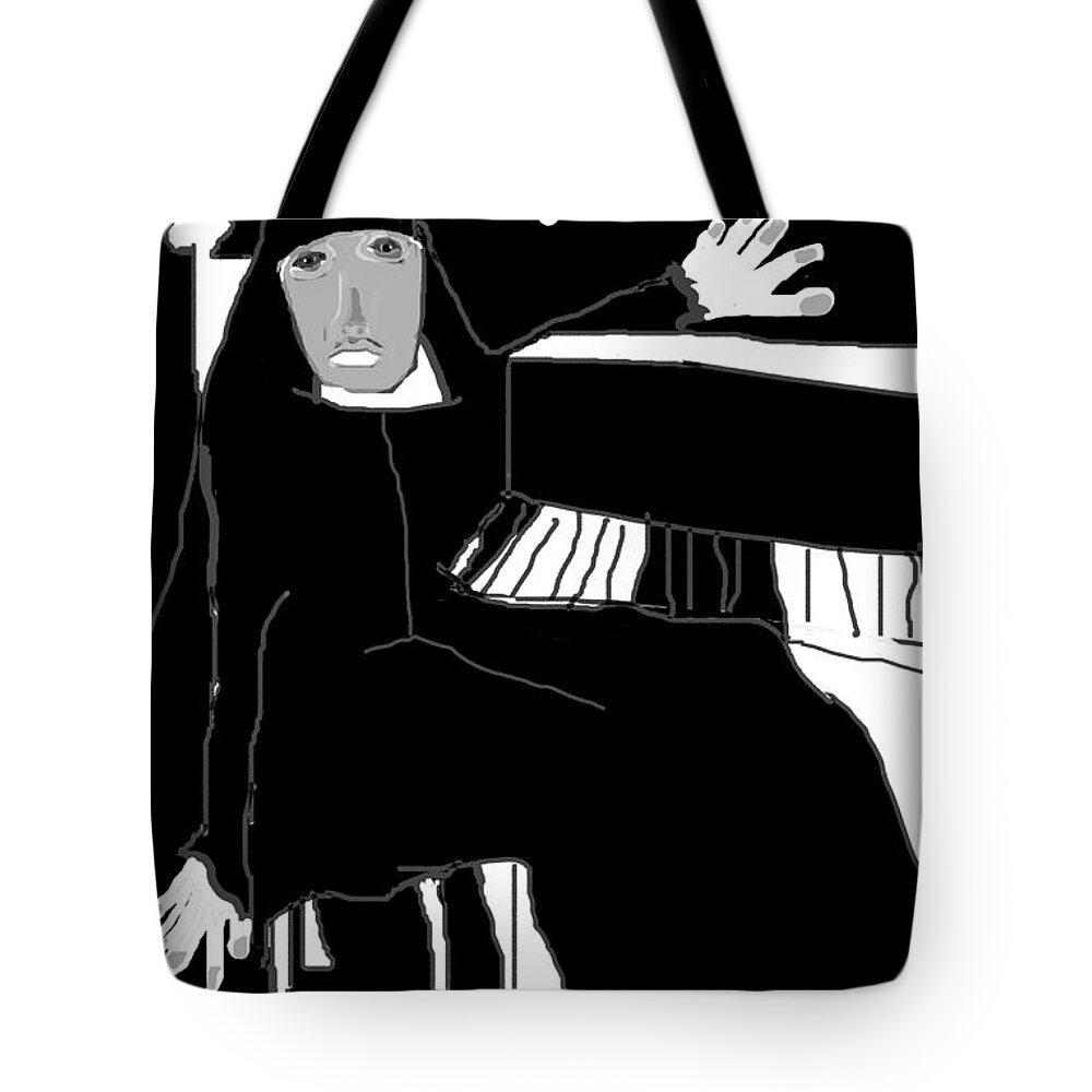 Digital Drawing Tote Bag featuring the photograph Saint Cecelia by Doug Duffey