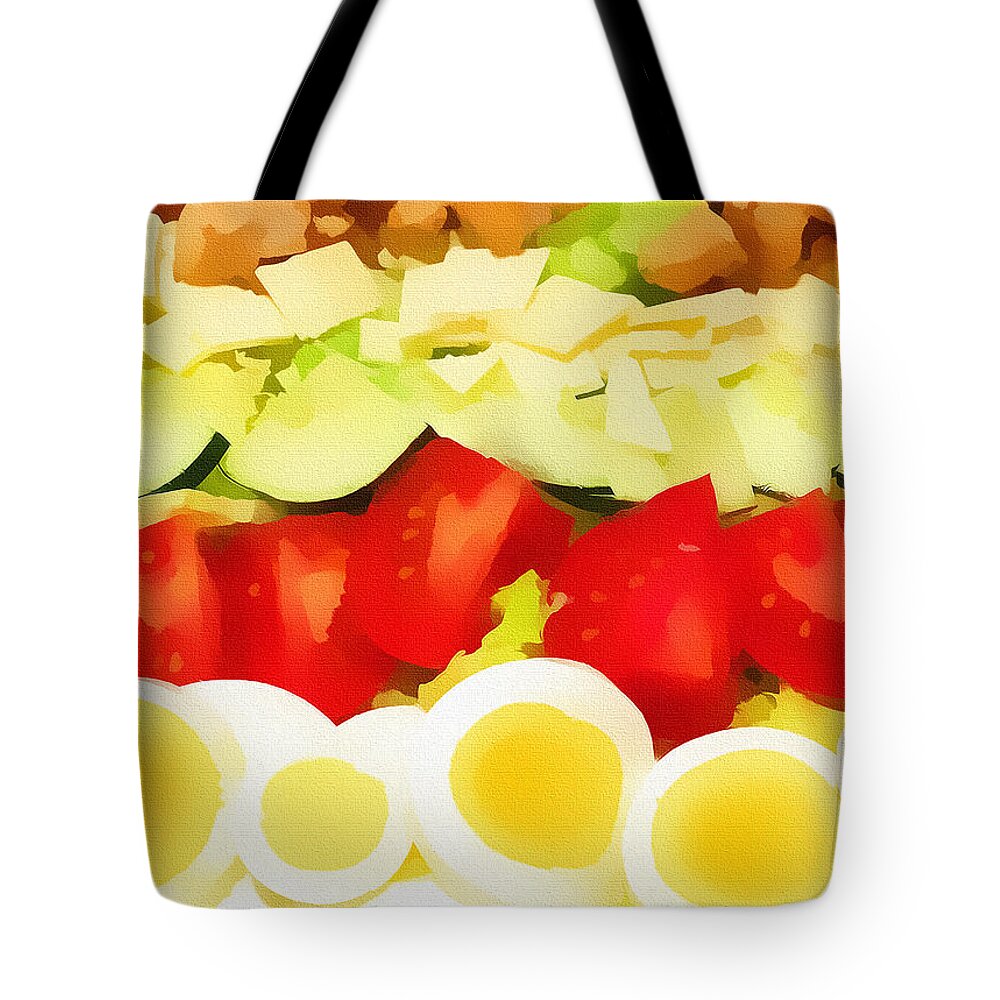 Eggs Tote Bag featuring the photograph Salad by Nora Martinez