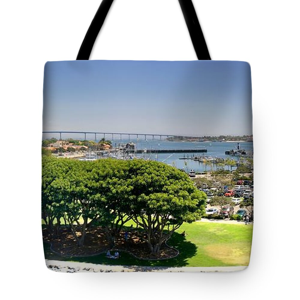 Bay Tote Bag featuring the photograph San Diego by Henrik Lehnerer