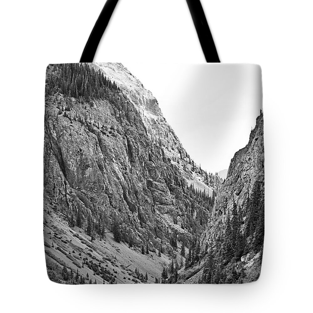 B&w Tote Bag featuring the photograph San Juan Mountains by Melany Sarafis