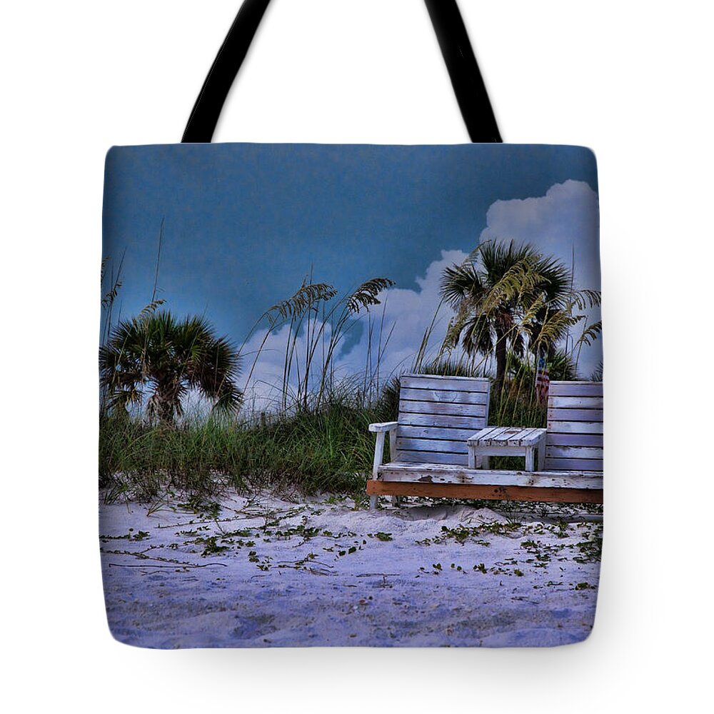 Coast Tote Bag featuring the photograph Seat on the Dunes by Susan Cliett