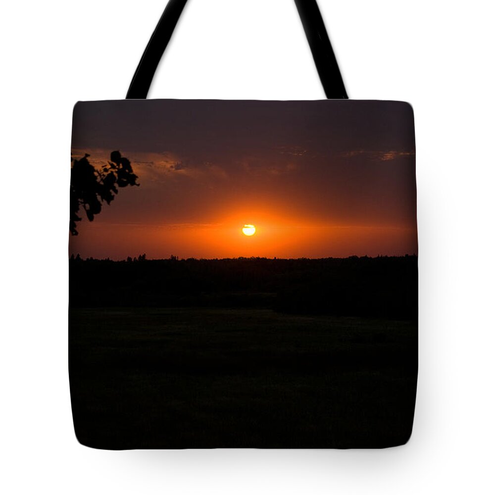 Sunset Tote Bag featuring the photograph September Sunset by Jo Smoley