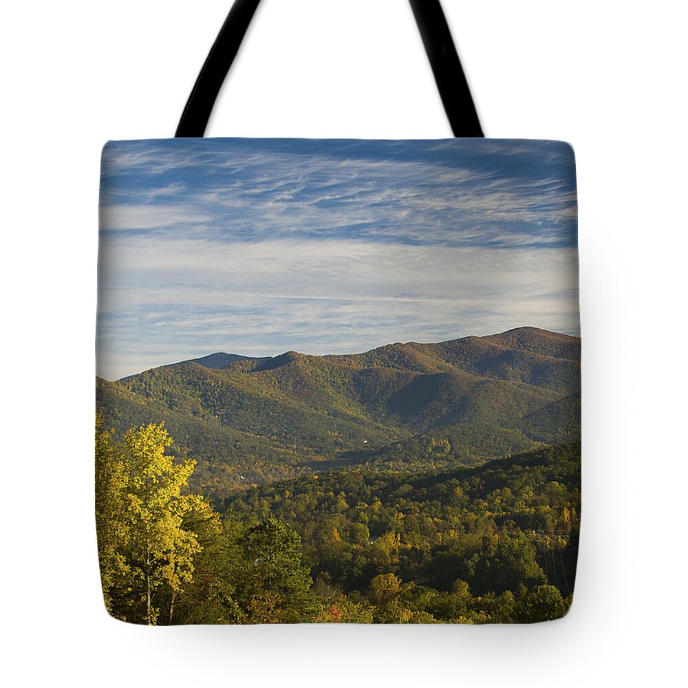 Asheville Tote Bag featuring the photograph Seven Sisters by Joye Ardyn Durham