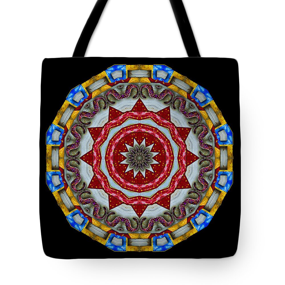 Mandala Tote Bag featuring the photograph Shark Fin Mandala by Bill Barber