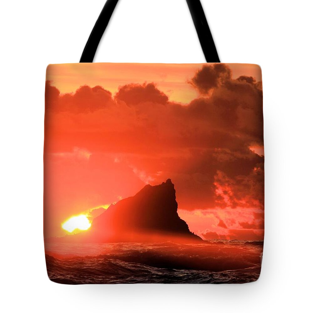 Olympic National Park Second Beach Tote Bag featuring the photograph Shark Fin Soup by Adam Jewell